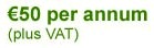 50 Euro per annum