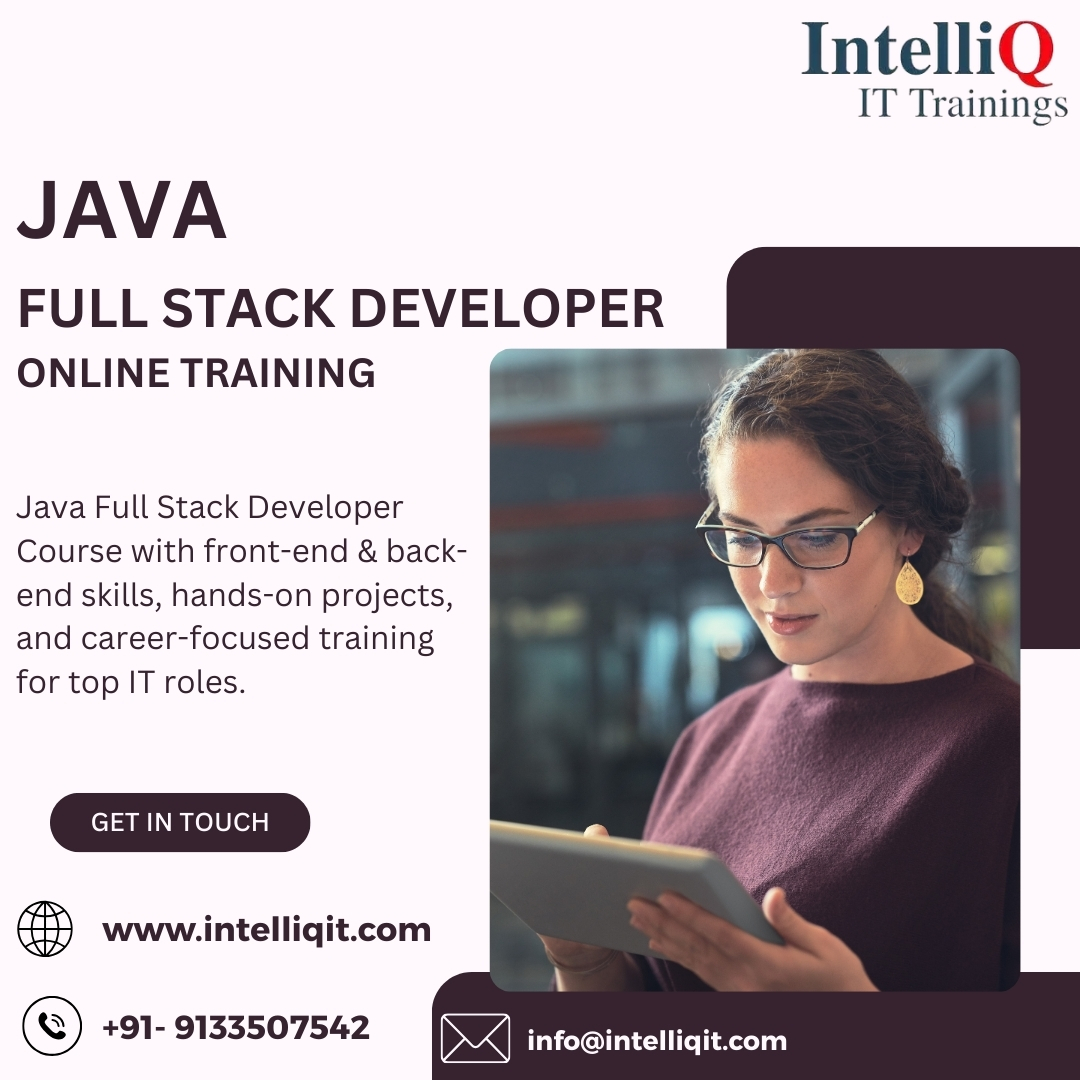 Live Java Full Stack Developer Online Training in IntelliQ IT Trainings image 1